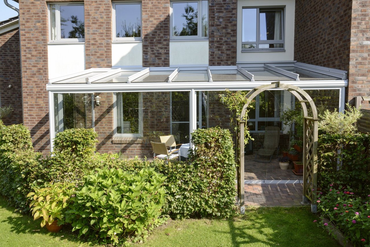 Der Besitzer dieser Terrassenüberdachung sagte: