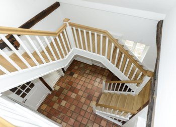 Der Besitzer dieser Treppe sagte: