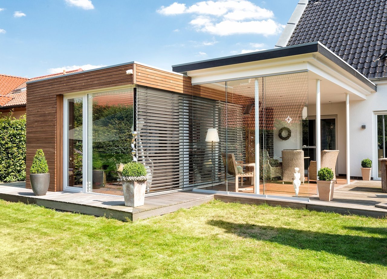 Moderne Wintergartenform - der kubische Flachdachwintergarten Image 5