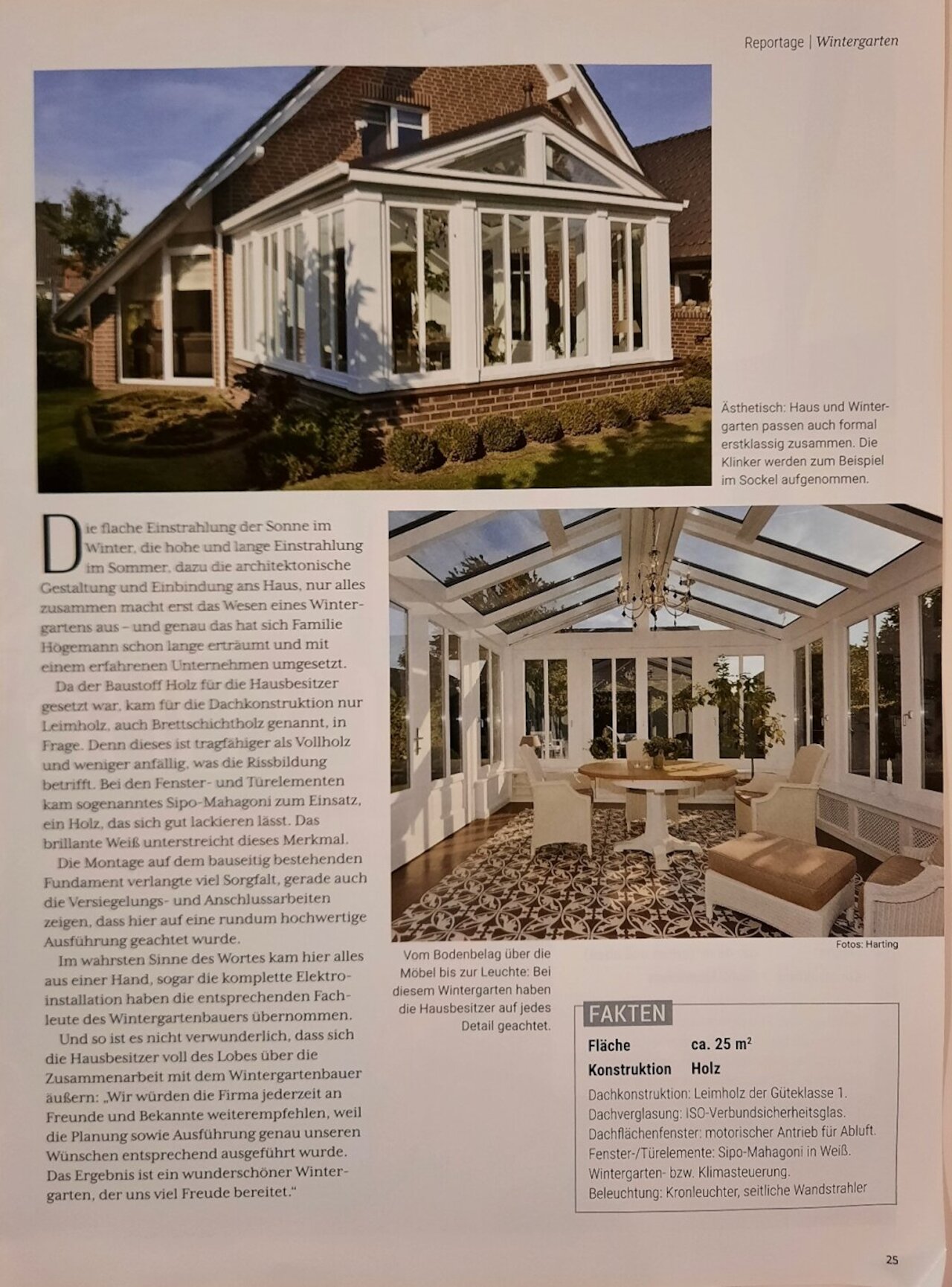 Reportage über einen Wohnwintergarten Image 2