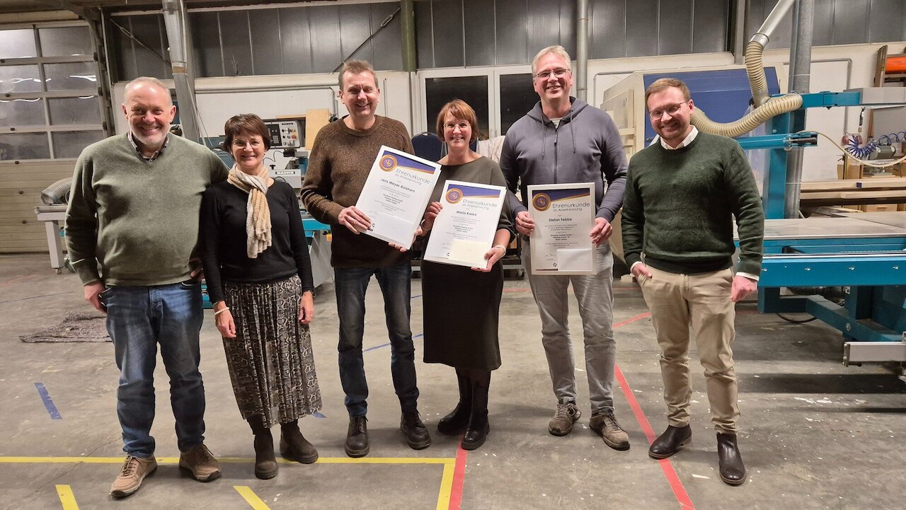 Wir gratulieren zum Betriebsjubiläum