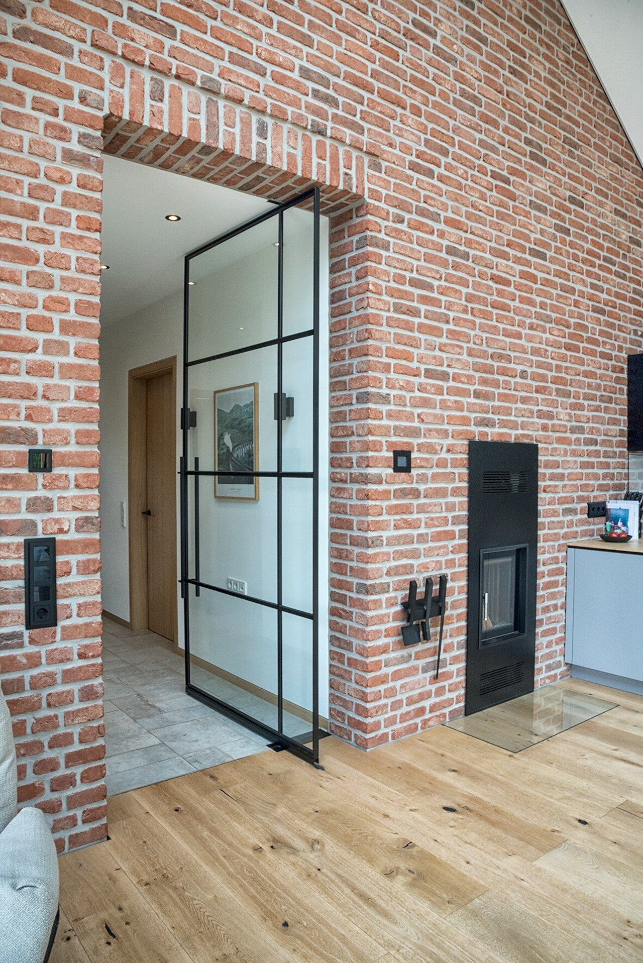 Stahl-Loft-Pendeltür Image 5